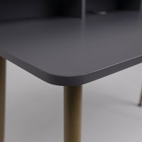 Стол AksHome Jasper 86201 (серый/бук)