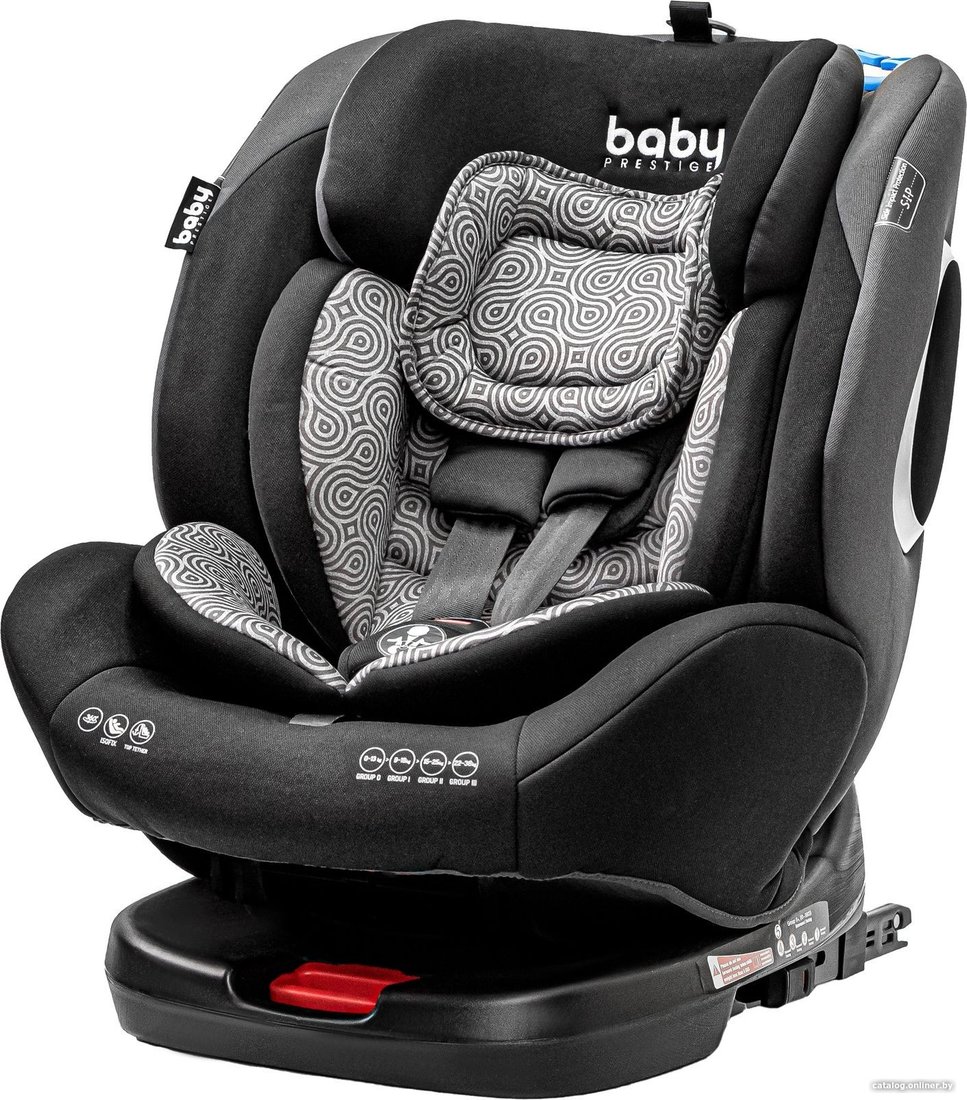 Детское автокресло Baby Prestige CruiserFix 360 (black/grey)