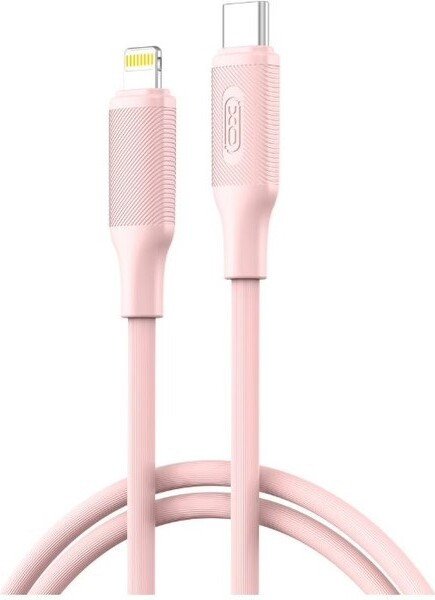 Кабель XO NB-Q265A USB Type-C - Lightning (1 м, розовый)