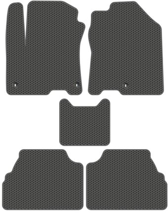 Комплект ковриков для авто Alicosta Hyundai Kona Electric (suv / OS) 2018 - Н.В. (серый)