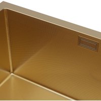 Кухонная мойка Roxen Uno 560210-54G-GR золото/текстурная PVD покрытие (с ролл-матом и дозатором)