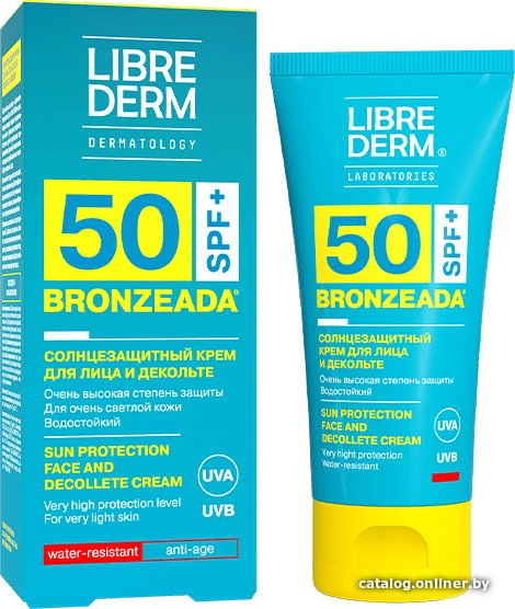 Librederm Bronzeada для лица и зоны декольте SPF50 (50 мл)