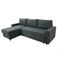 Угловой диван Mio Tesoro Vide 4УС (шенилл, Evento Carbon Black)