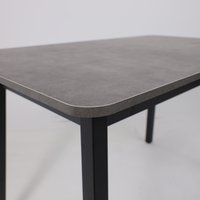 Кухонный стол Мамадома Tirk radial-110 раздвижной 110-142х70 (дымчатая керамика/черный)