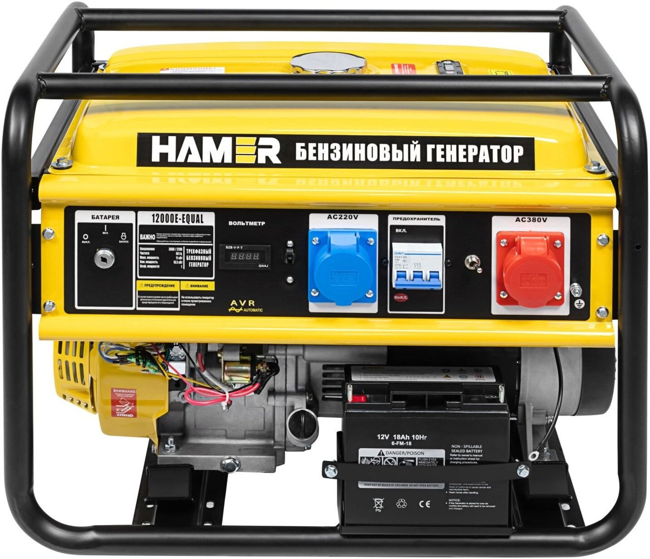 

Бензиновый генератор Hamer 12000E-Equal