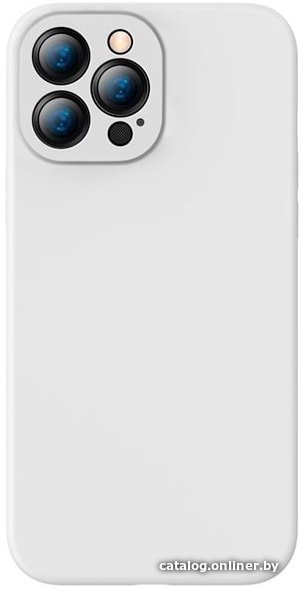 Чехол для телефона Baseus Liquid Silica Gel Protective для iPhone 13 Pro (белый)