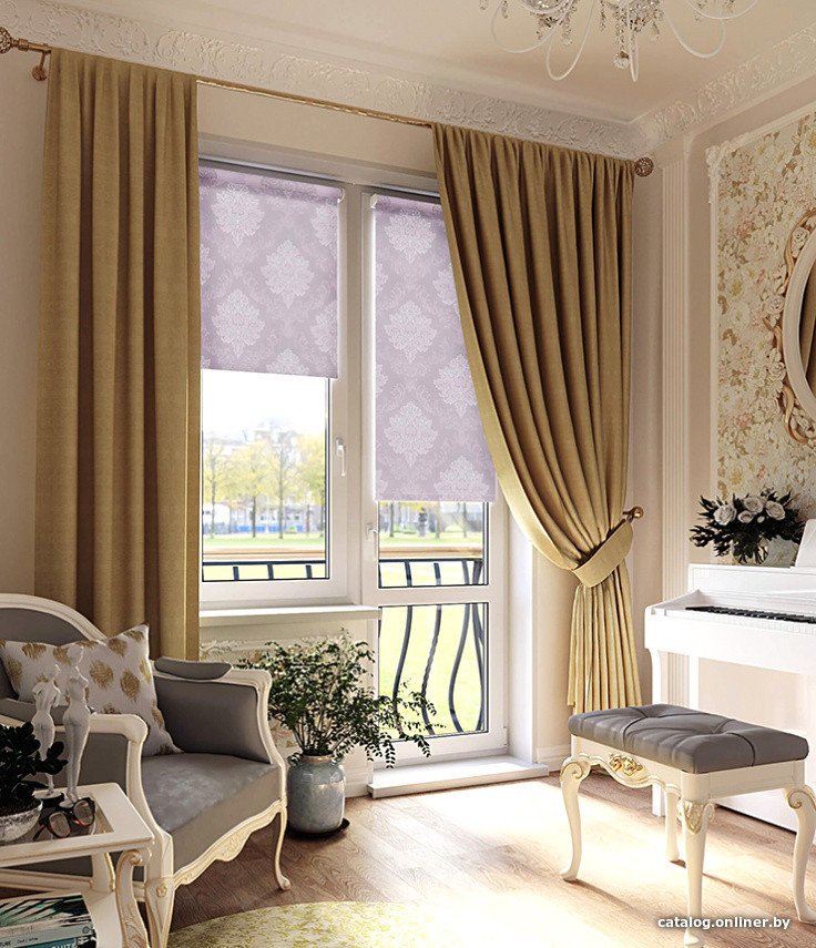 Рулонные шторы Legrand Шарм 57x175 (лиловый)