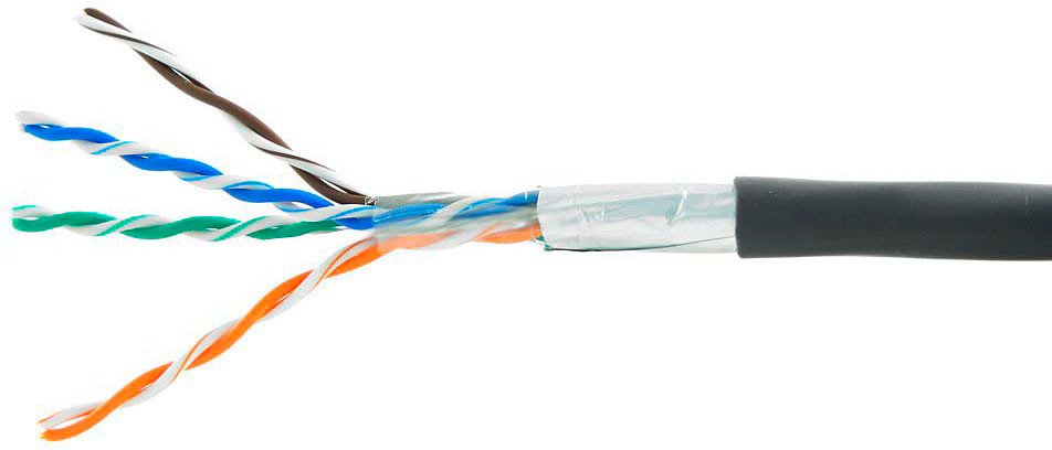 Кабель Cablexpert FPC-5051E-4-CU-OUT/100 (100 м, черный)