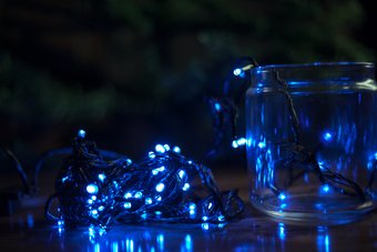Светодиодная гирлянда Огоньки Диод 028 400 LED 32 м (синий)