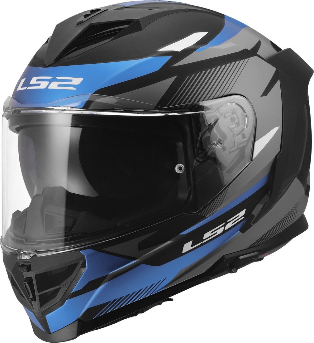 Мотошлем LS2 FF818 Storm III Komai (3XL, черный/синий)