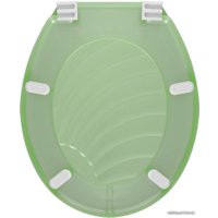 Сиденье для унитаза Мультидом СЗ72-93 (ракушка, зеленый)