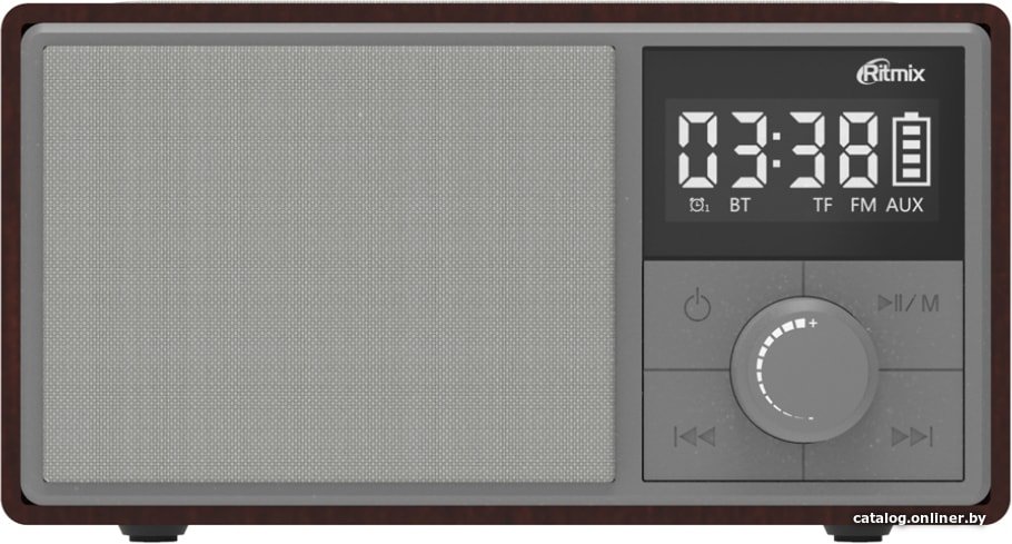 Настольные часы с беспроводной зарядкой Ritmix RRC-885