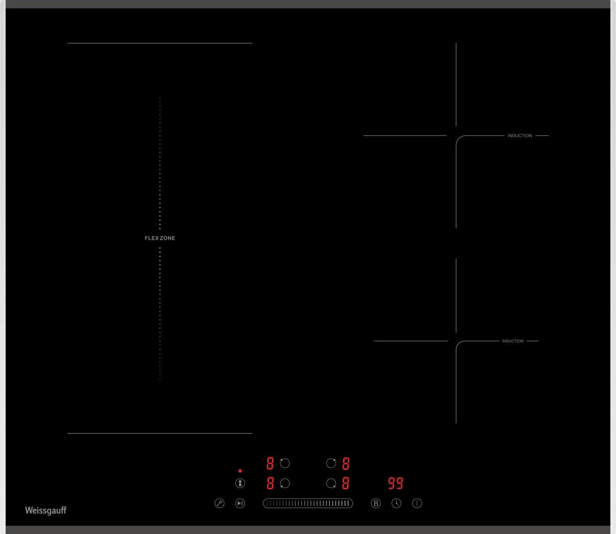 Варочная панель Weissgauff HI 643 BFZG