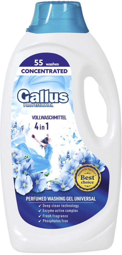 

Гель для стирки Gallus Professional Универсальный 4в1 (1.98 л)