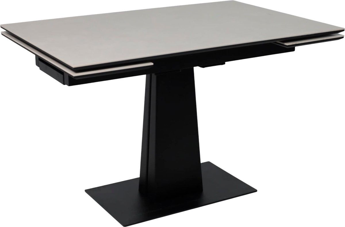 

Кухонный стол Lepremo AV 2119 МДФ+керамика раздвижной 1200-1800x800 (серый матовый Carmen Light Grey/черный)