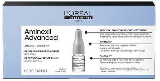 

Ампулы L'Oreal Professionnel Serie Expert Expert Aminexil Advanced несмываемый 10 x 6 мл