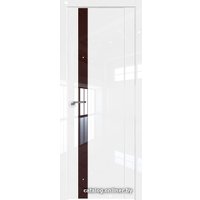 Межкомнатная дверь ProfilDoors 62L L 70x200 (белый люкс, стекло lacobel коричневый лак)