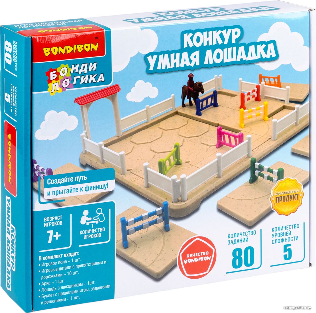 Настольная игра Bondibon БондиЛогика Конкур. Умная лошадка ВВ6114