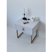 Тумба Shtabe Royal 5101 эко (белый/золото/р.золото)