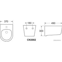 Биде Ceramica Nova Play CN3002