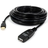 Удлинитель KS-IS KS-866-20 USB Type-A - USB Type-A (20 м, черный)