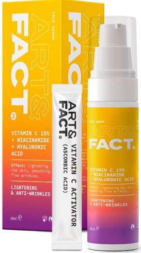 

Art&Fact Сыворотка для лица Осветляющая Vitamin C 15% + Niacinamide + Hyaluronic Acid (30 мл)