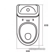 Унитаз напольный Sanita Идеал WC.CC/Ideal/2-DM/WHT.G/S1 в Витебске