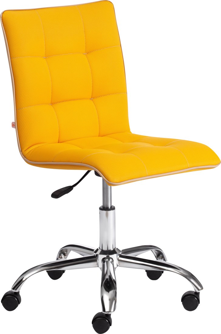 

Офисное кресло TetChair Zero (ткань/кож/зам, желтый/бежевый)