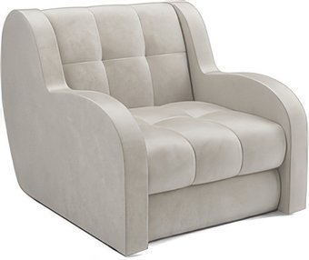 Кресло-кровать Мебель-АРС Аккордеон Барон (бархат, бежевый Star Velvet 6 Light Beige)