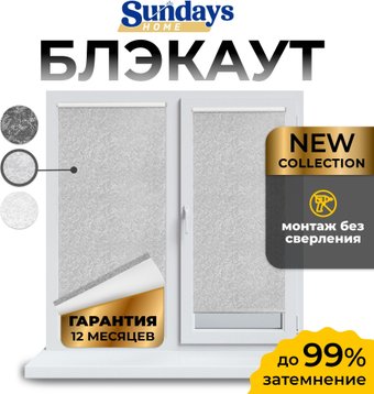 Рулонные шторы Sundays Home LM 97-08 130х170 (светло-серый)