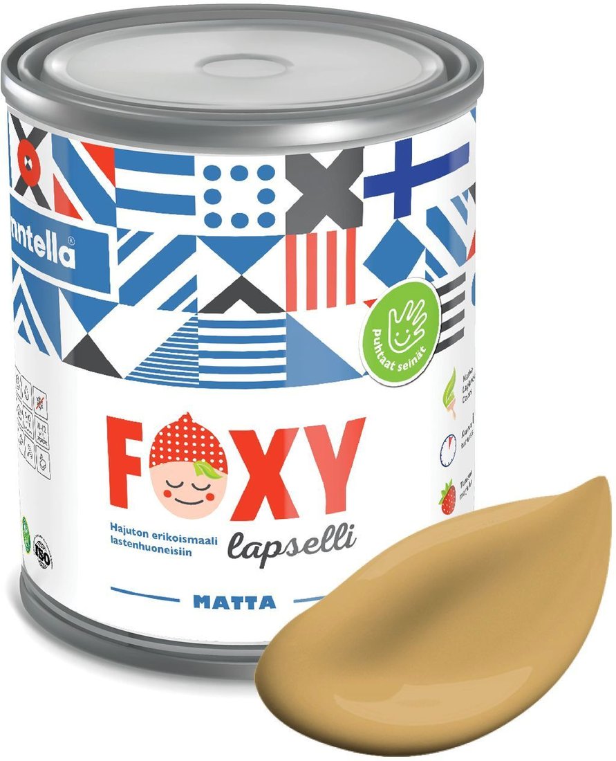 

Краска Finntella Foxy Lapselli Matte Hilla F-50-1-1-FL257 0.9 л (желтый)