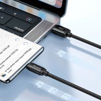 Кабель McDodo CA-4730 USB Type-A - USB Type-C (1.5 м, черный)