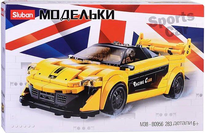 

Конструктор Sluban Модельки M38-B0956 Спортивный автомобиль