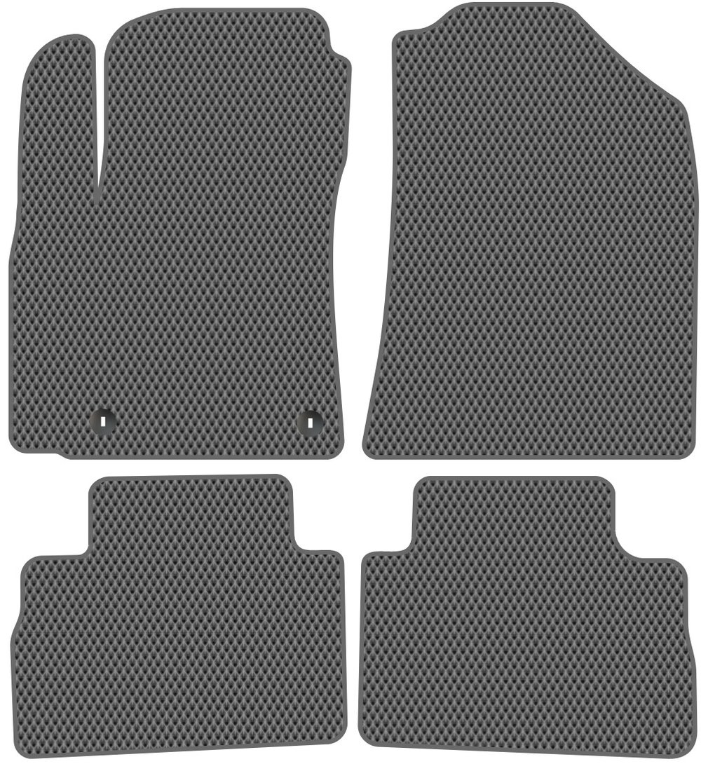 

Комплект ковриков для авто Alicosta Kia Soul III (хэтчбек 5 дв / SK3) 2019 - Н.В. (серый, ромб)