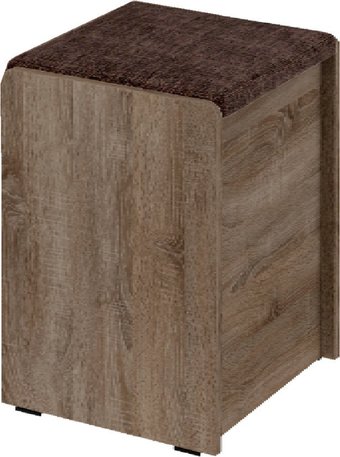 Пуфик Bon Mebel Чикаго малый тип 1 (дуб сонома трюфель/коричневый)