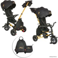 Детский велосипед Qplay Nova Plus S700 (черный/золотистый)