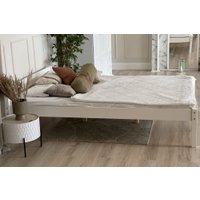 Кровать Dyatel Навия 140x200 с настилом HF-BS-061-WH (белый)