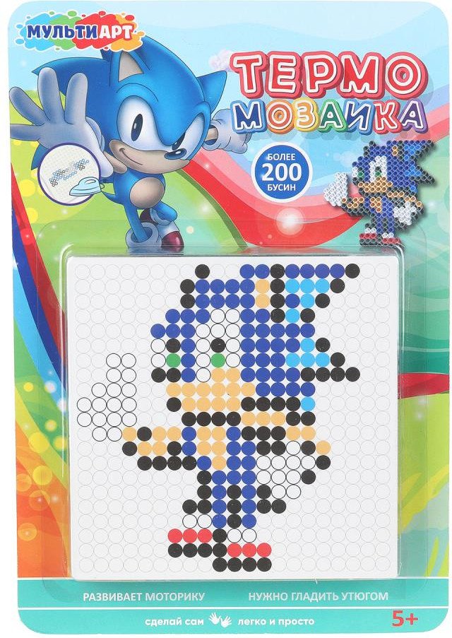 

Развивающая игра MultiArt Термомозаика Соник IB400-120521