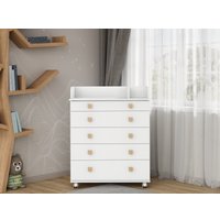 Детский комод Incanto Мишка с органайзером 800/5 PK-0060/00 (белый)