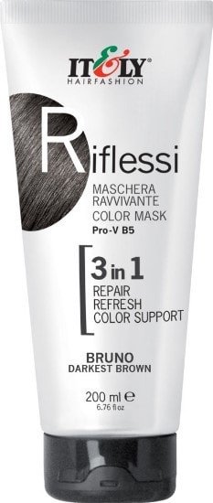 

Маска Itely Hairfashion тонирующая восстанавливающая Riflessi 3in1 Dark Brown