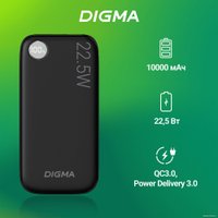 Внешний аккумулятор Digma DGPF10B 10000mAh (черный)