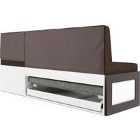 Угловой диван Мебель-АРС Нотис 211х82х135.5 см M11-28-8 (велюр шоколад HB-178/16)