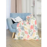 Плед Belezza Листва 120x150 6155128 (белый)