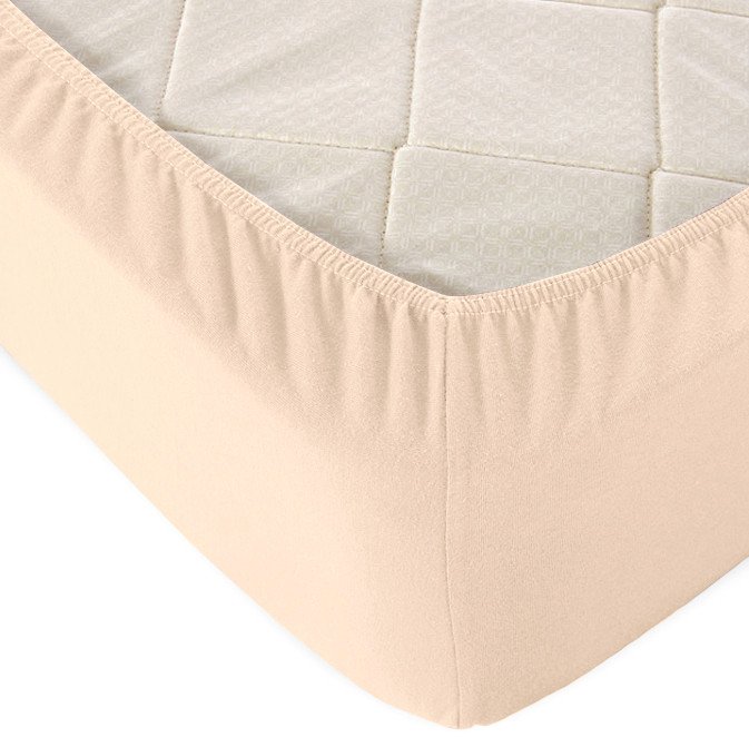 

Постельное белье Alleri Трикотажная на резинке 80x200x20см (кремовый)