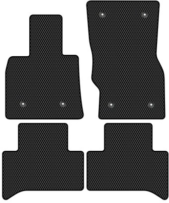 Комплект ковриков для авто Alicosta Alfa Romeo Stelvio I (suv / 949) 2016 - Н.В. (черный, ромб)