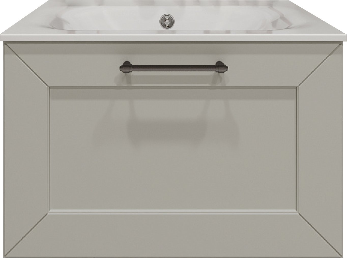 TERMINUS Тумба с умывальником Виктория 60x38x45 с 1 ящиком VIC10601900301O (белый)