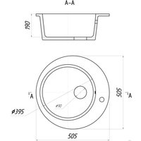 Кухонная мойка Gerhans A04 (черный)