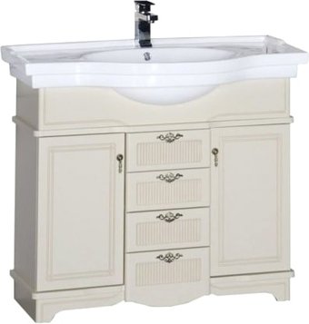 Aquanet Тумба под умывальник Луис 100 00172698 (бежевый)