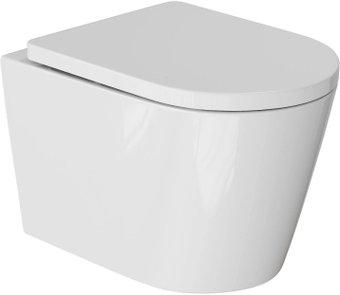 Унитаз подвесной White Wave Koral Tornado Flush (белый глянец)