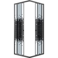 Душевой уголок Niagara Eco NG-1008-14QBLACK 80x80x190 (черный/стекло мозаика)